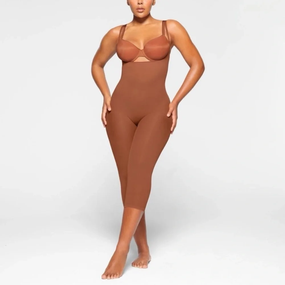 SKIMS Everyday Sculpt Open Bust Catsuit Bronze 4X NWT Shapewear ❤️